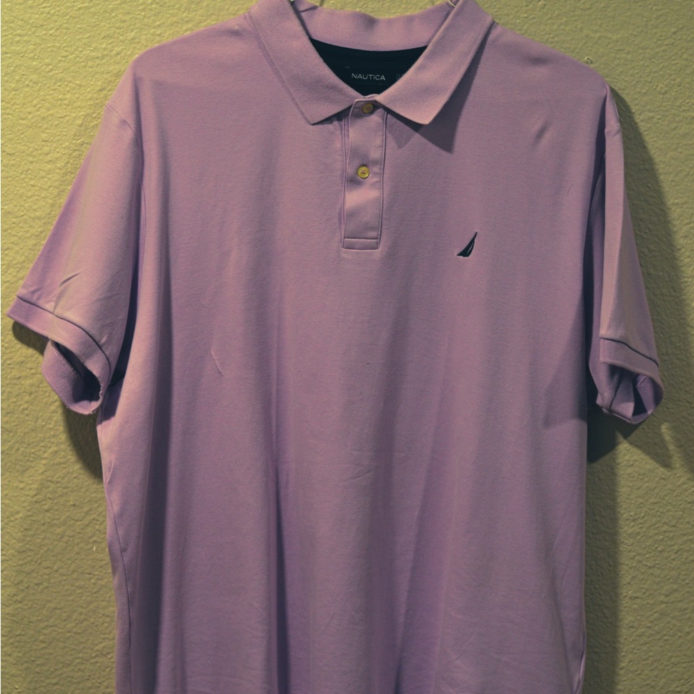Nautica Men's Purple Polo Shirt